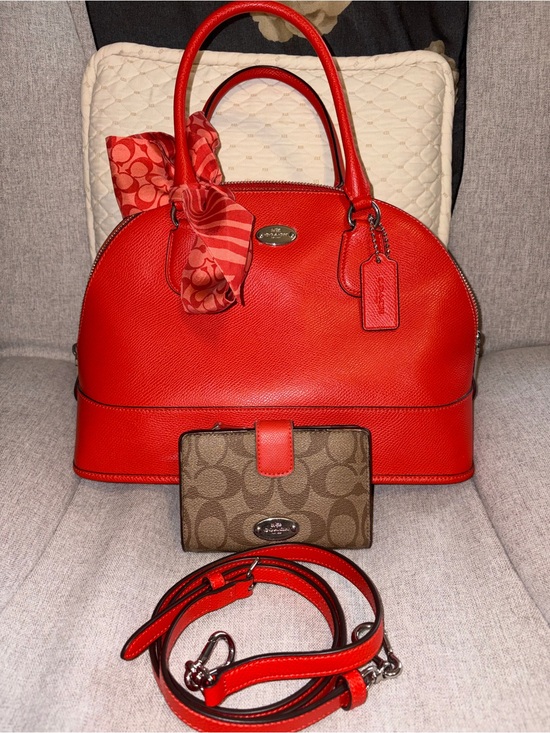 Coach Handbags - Coach Dome Satchel, scarf, wallet bundle